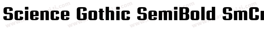 Science Gothic SemiBold SmCnd字体转换
